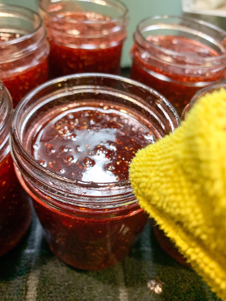 Strawberry Balsamic Jam Baking In Bucks